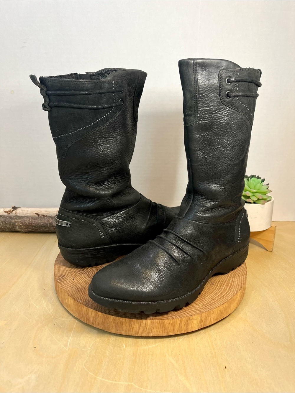 Merrell | Vera Mid Black Performance Boots Side Zip Size 9.5